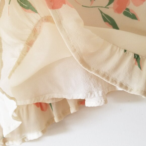 Reformation Christine Ruffle Mini Dress in Lady 0 Rare Romantic Coquette $218 - Picture 15 of 16